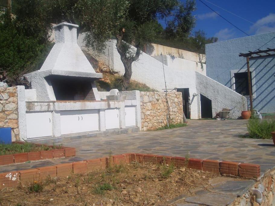 Villa With Breathtaking Views And Private Beach Agios Dimitrios  Exterior photo